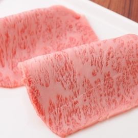 特上サーロインの焼きすき焼きしゃぶ