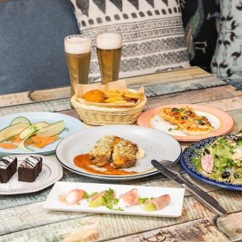 【TOMOYASUカラーズコース+飲み放題】全7品の大人気コースに120分飲み放題付◎4500円