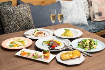 每天限定3組◎【附無限暢飲的高級套餐】有點奢華◎僅限期間限定的限時套餐7道菜總計5500日元