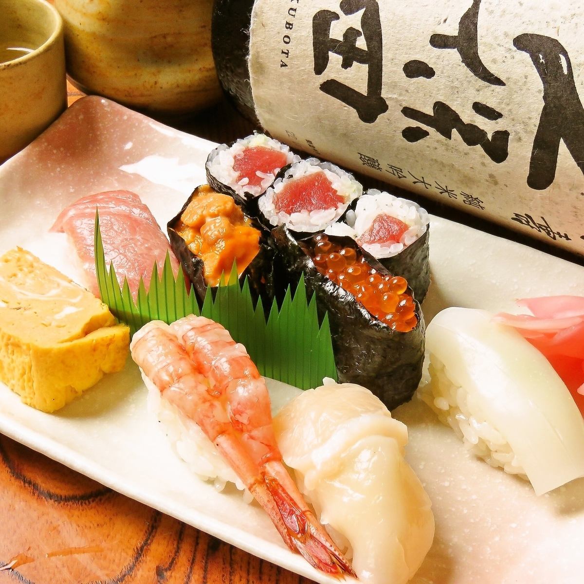 丰洲的一家寿司店，讲究只使用天然食材。