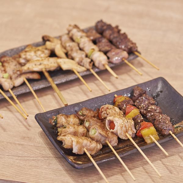 香り立つ台湾式タレが魅力の串焼き各種