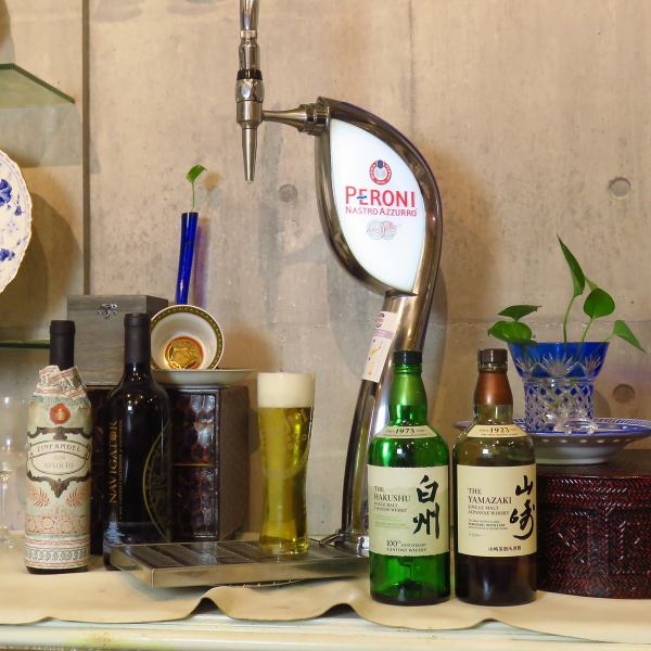 鉄板料理に寄り添う珠玉のドリンク類