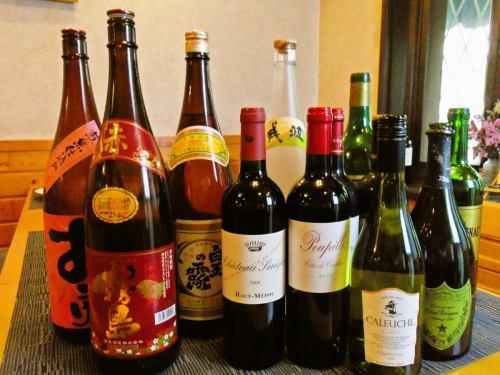 A wide selection of alcohol