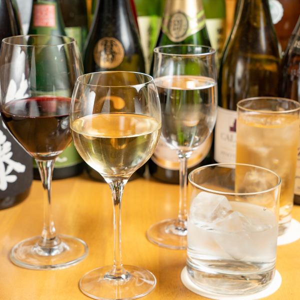 There are more than 30 drink menus including wine, sake and shochu!