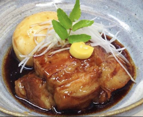 Tatsumi's carefully made braised Okayama peach pork