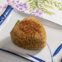 Tatsumi's special grilled rice ball