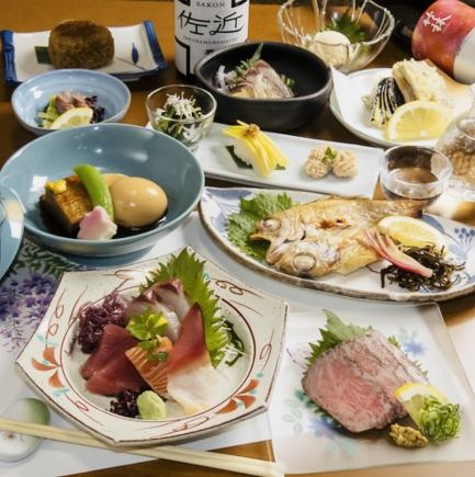 【요리만】오카야마의 미각을 사치스럽게!전채나 회, 단맛 등 전8품 호화 풀 코스 5500엔(세금 포함)♪