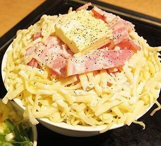 【創作もんじゃ焼】カルボナーラもんじゃ
