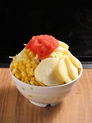 【創作もんじゃ焼】めんたいポテトもんじゃ