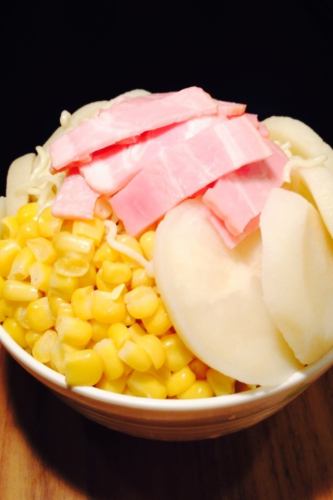 【創作もんじゃ焼】ベーコンポテトもんじゃ