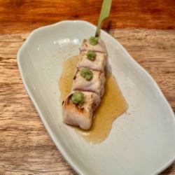 Grilled chicken breast with wasabi