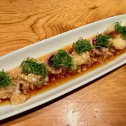 Deep-fried local octopus with grated radish and ponzu sauce