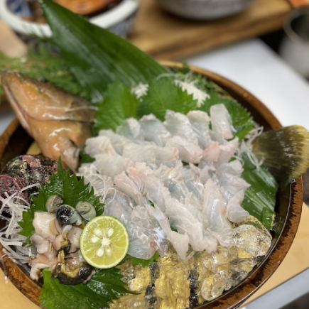 [120 minutes all-you-can-drink] [Approximately 8 dishes, 5,000 yen] "Taroyan Special Course" including sashimi, fried food, and one dish