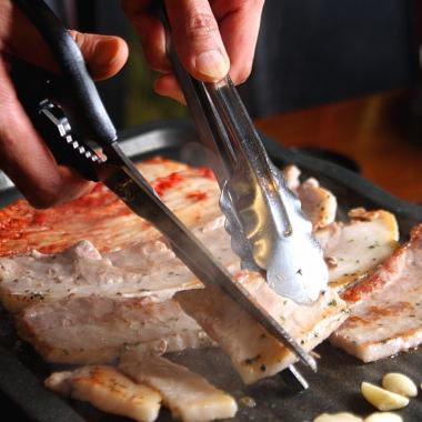 【1番人気!】2H飲放題付【サムギョプサルなど(全12品)食べ放題】4980円⇒4880円(2名様から)