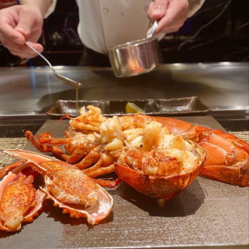 Lobster Teppanyaki ~ Royster Special Sea Urchin Sauce