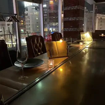 Experience the lively atmosphere at our counter seats!