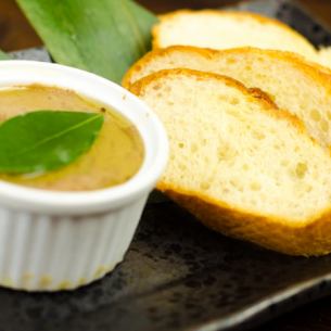 Liver pate and baguette