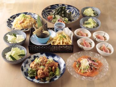 [Sea and Earth Course 4,000 yen] Includes 120 minutes of all-you-can-drink (7 dishes in total)