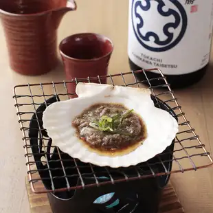 蟹味噌貝殻焼き