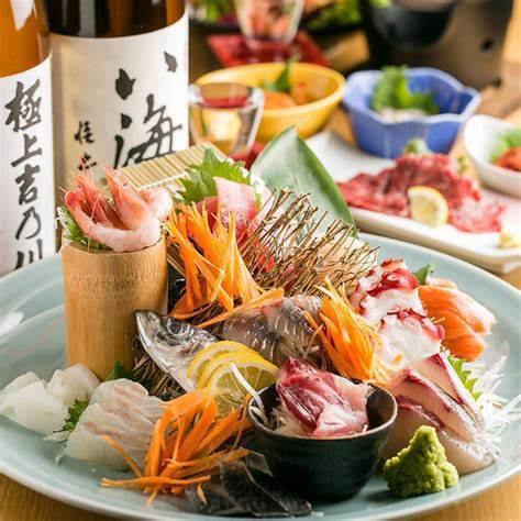 海鮮・和食が堪能できるプランは飲み放題付きで3500円～！