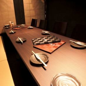 Private room with table seats for up to 10 people