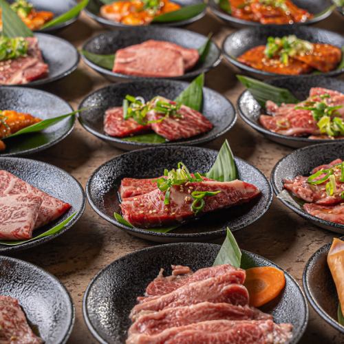 享受神户牛肉和美国牛肉！