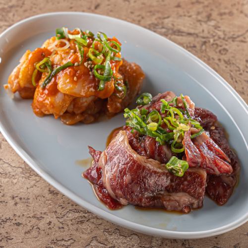 烤肉什锦（神户排骨（100g）+内脏（100g））套餐