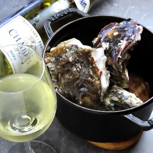 [Steamed oysters with wine] Winter limited edition: Steamed oysters in white wine (S)