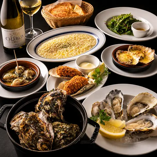 【ラペスカ人気の牡蠣料理が食べられる】Oyster(オイスター)コース（料理のみ）