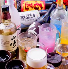 全60種以上のドリンクメニューが飲み放題！