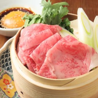 蒸しあわび.銀ダラ粕漬け焼き牛霜降り肉すき蒸し「匠」コース8000円(料理のみ/10品)