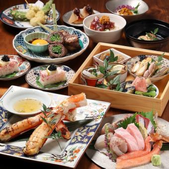 [Year-end Party] Enjoy marbled sirloin and crab dishes with the luxurious "Takumi" course + 120-minute all-you-can-drink course for 9,500 yen