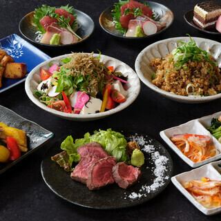 Tetsukichi 的「標準方案」包括 8 道菜、11 道菜品和 2 小時無限暢飲。
