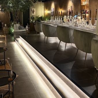 カウンター席です