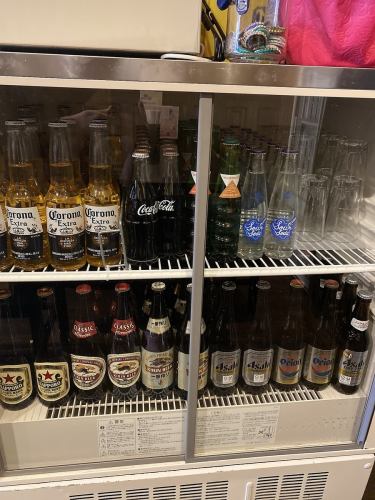 瓶ビールの種類は5種類♪
