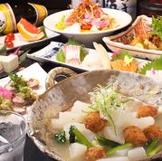 Private rooms and sunken kotatsu tables are available.The extremely popular Negi Pork Shabu-Shabu is all-you-can-eat!!