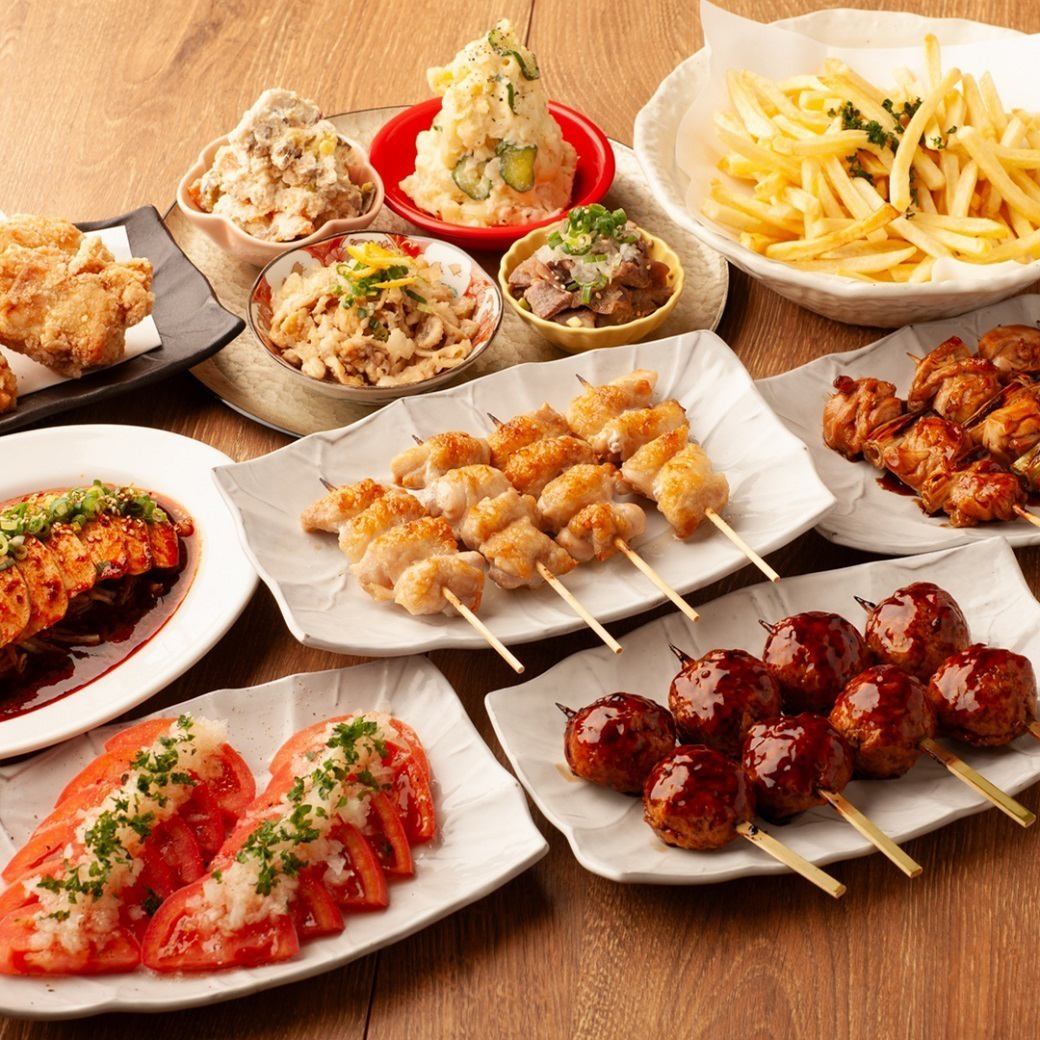 The Oyama chicken yakitori course is recommended for birthdays and anniversaries.