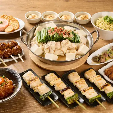 【超值3小时套餐,随时畅享!】精选国产牛杂:烤鸡串和牛杂火锅(9道菜),含无限畅饮