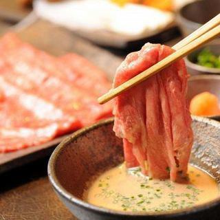 【顶级佐贺牛沙朗涮锅套餐】8道菜合计7,800日元
