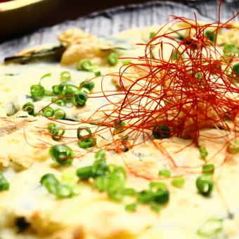 にらたっぷりの海鮮チヂミ