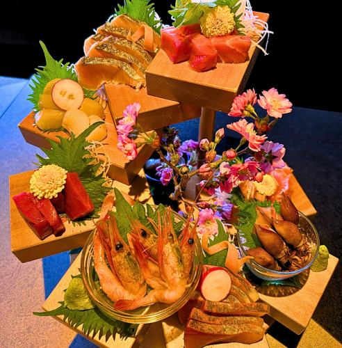 自慢のお刺身盛り合わせ