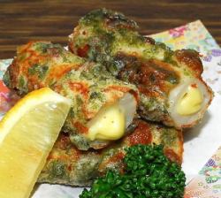 ちーくわの磯部揚げ