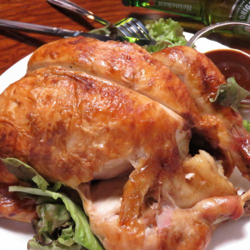 [Share and enjoy with everyone◎] Hearty-cheeked rotisserie chicken (1 chicken) 1,980 yen (tax included)