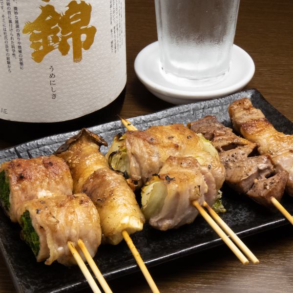 ◆愛媛県産甘とろ豚を使用したやきとん◆