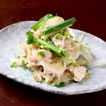 蒸し鶏わさび