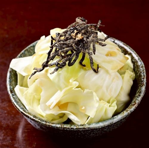 塩昆布キャベツ