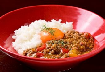 〆のキーマカレー