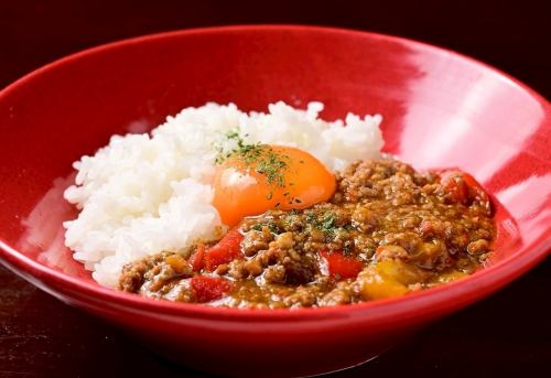 〆のキーマカレー
