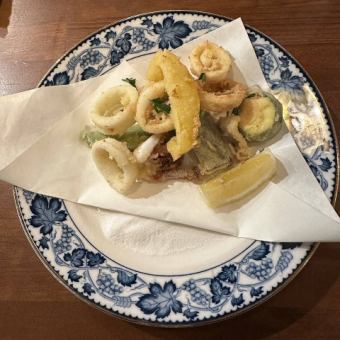 ヤリイカと季節野菜のフリット