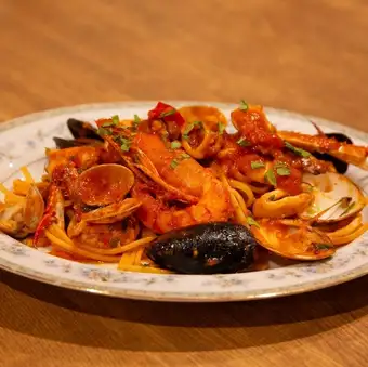 어부풍 풍부한 해산물 토마토 소스의 「페스카토레」링 벼에서